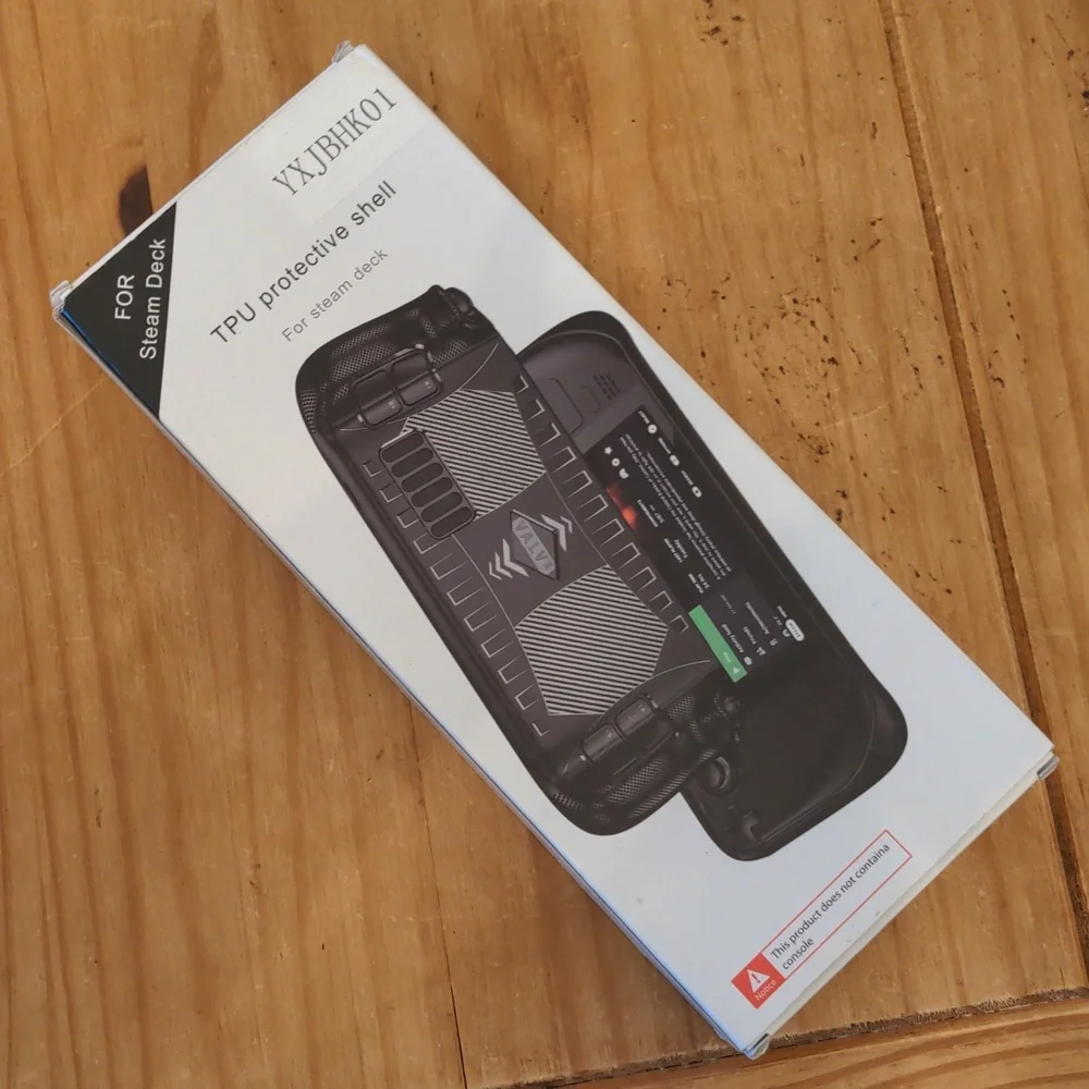NIB SENQAO Black Protective Case For Back of Steam Deck, No Glass